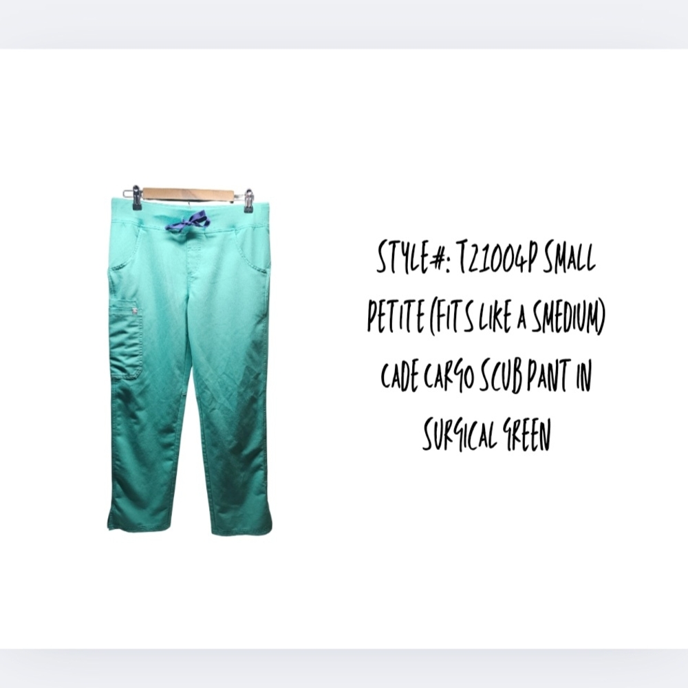 Cade Cargo Scrub Pants Figs Teal/Surhical GREEN Technical Collection Scrub Pants